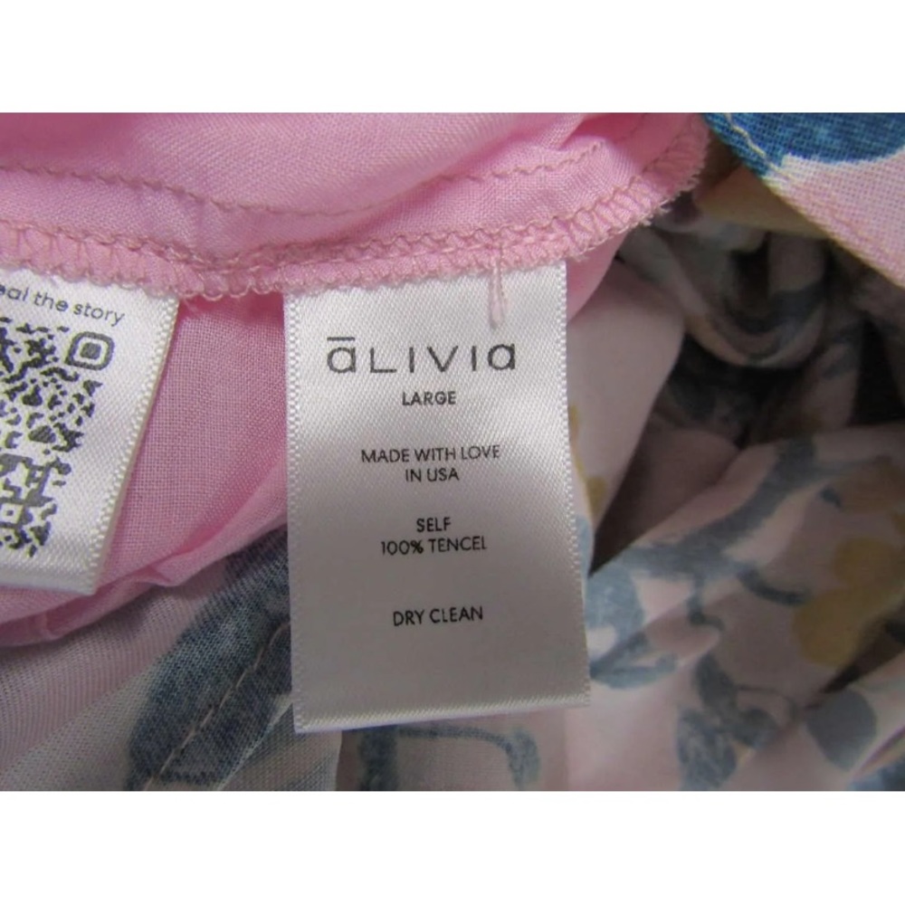 NWT Alivia The Lilly Fantasy Floral Sunshine slip midi tie shoulder summer dress - Picture 12 of 15